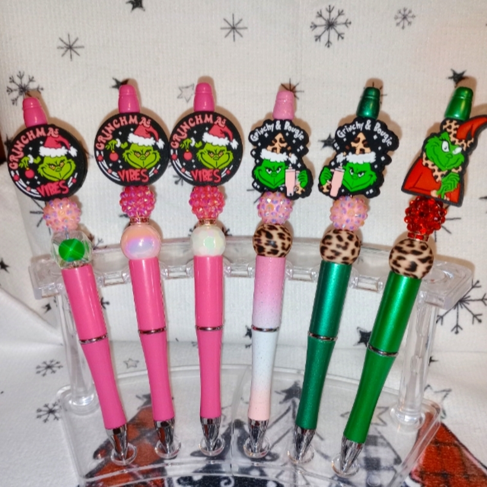 Beaded Christmas Pens